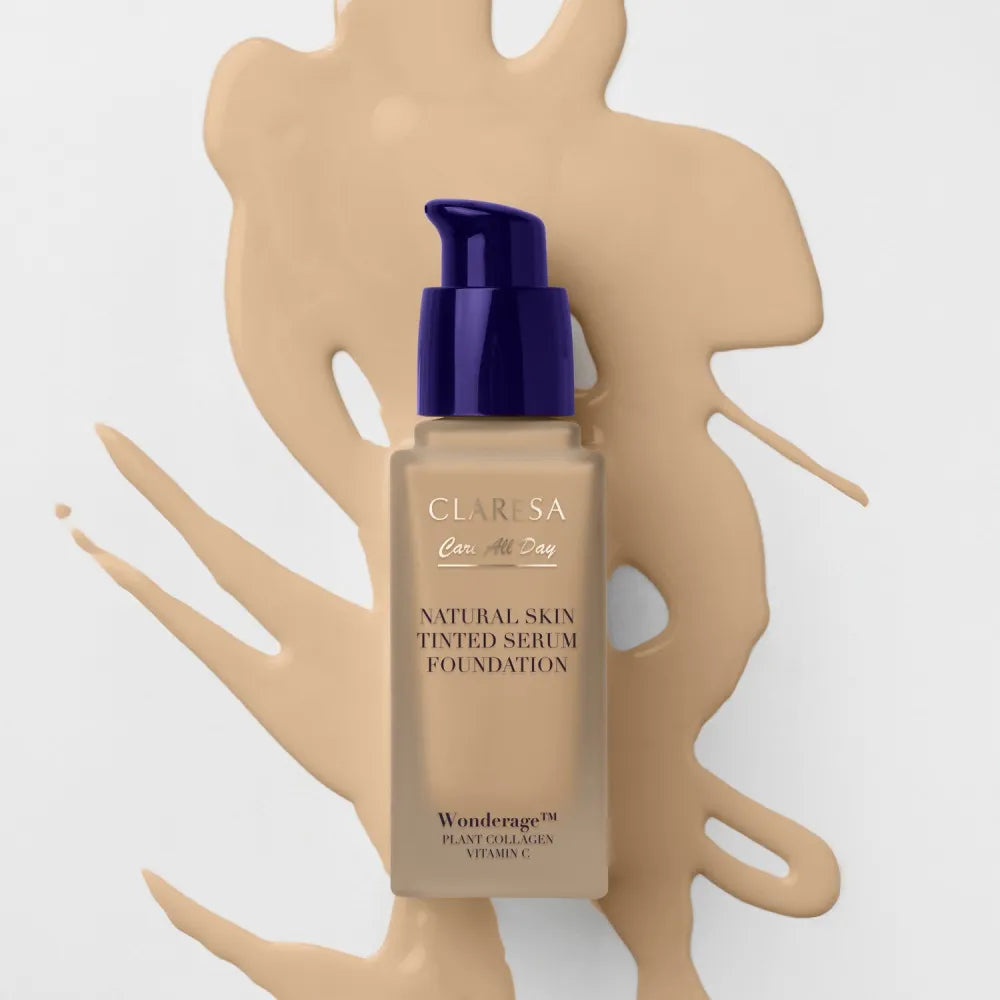 CLARESA Natural Skin Tinted Serum Foundation Primer-Serum with Finish 2WO Medium Olive 32 ml. - Kosmetika
