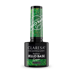 CLARESA Rainbow Hybrid Base - Jello Bazė Žalia - Kosmetika