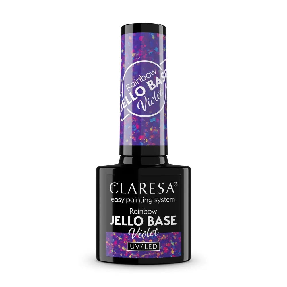 CLARESA Rainbow Jello Base Hybrid - Violet 5 g - Kosmetika
