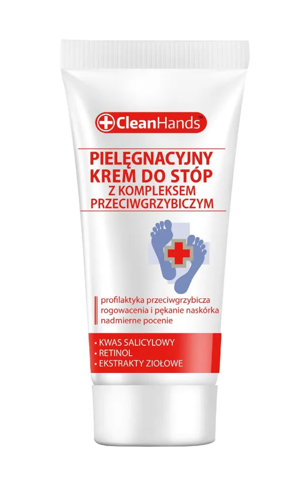 CLEAN HANDS Pėdų kremas su antifunginiu kompleksu 30 ml - Kosmetika