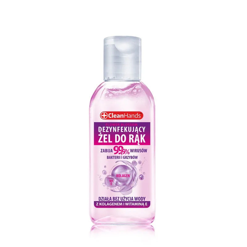 CLEAN HANDS Rankų dezinfekavimo gelis - su Kolagenu ir Vitaminu E 50 ml - Kosmetika