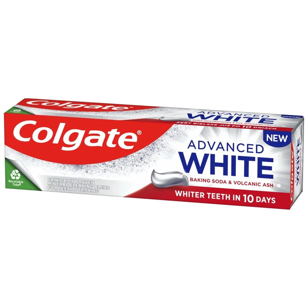 COLGATE Advanced White Toothpaste - Kepimo soda ir vulkaninė pelenai 75ml - Kosmetika