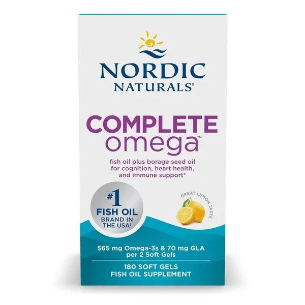 Complete Omega 565mg Lemon - 180 softgels - Nordic Naturals - Papildai
