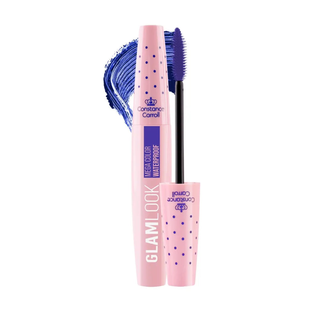 CONSTANCE CARROLL Maskara Glam Look Electric Blue 10 ml Blizgantis mėlynas blakstienų tušas - Kosmetika