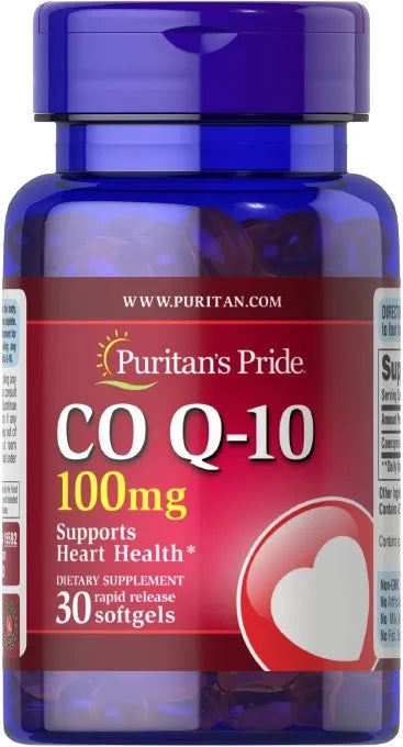 CoQ10 100mg - 30 softgels - Puritan’s Pride - Papildai