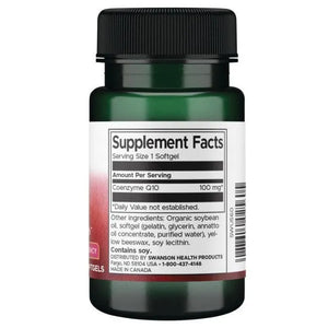 CoQ10 - High Potency - Kofermentas - 100 mg - N50 - Swanson - Papildai