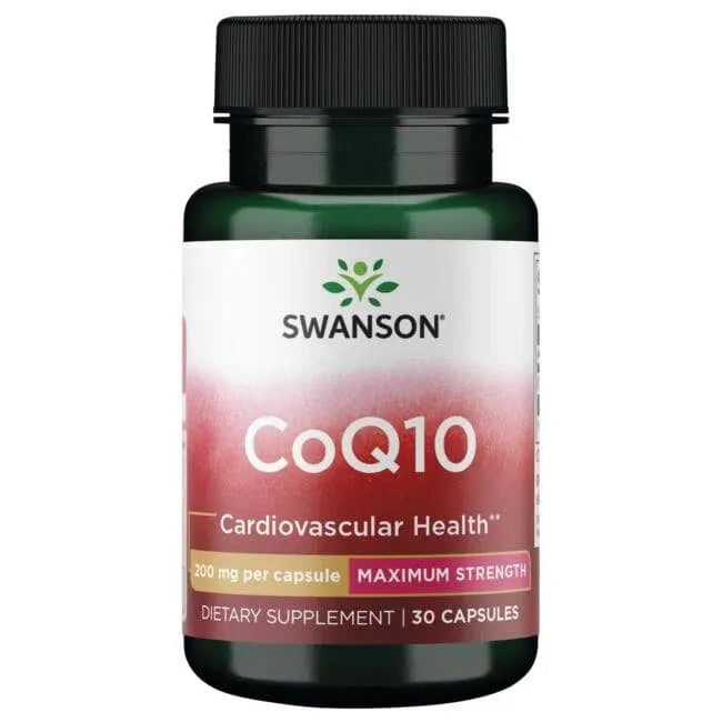 CoQ10 - Maximum Strength - Kofermentas - 200 mg - N30 - Swanson - Papildai