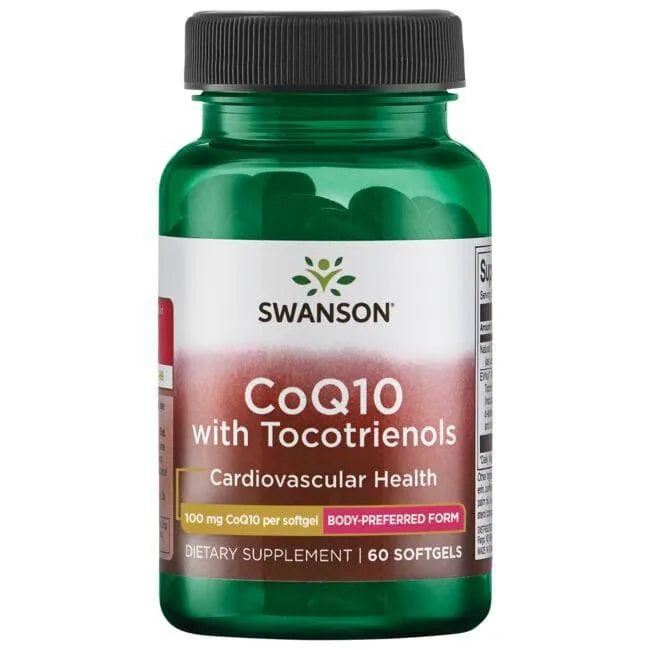 CoQ10 with Tocotrienols - Kofermentas - 100 mg - N60 - Swanson - Papildai