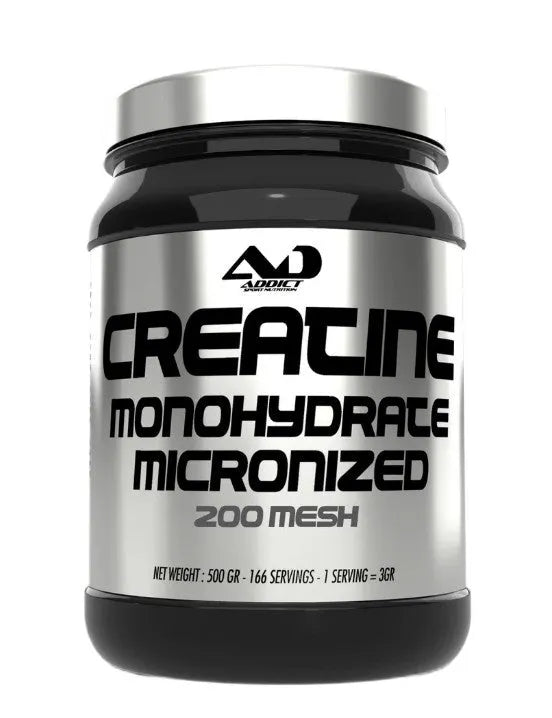 Creatine Monohydrate Micronized 200 Mesh - 500g - Addict Sport Nutrition - Sporto papildai