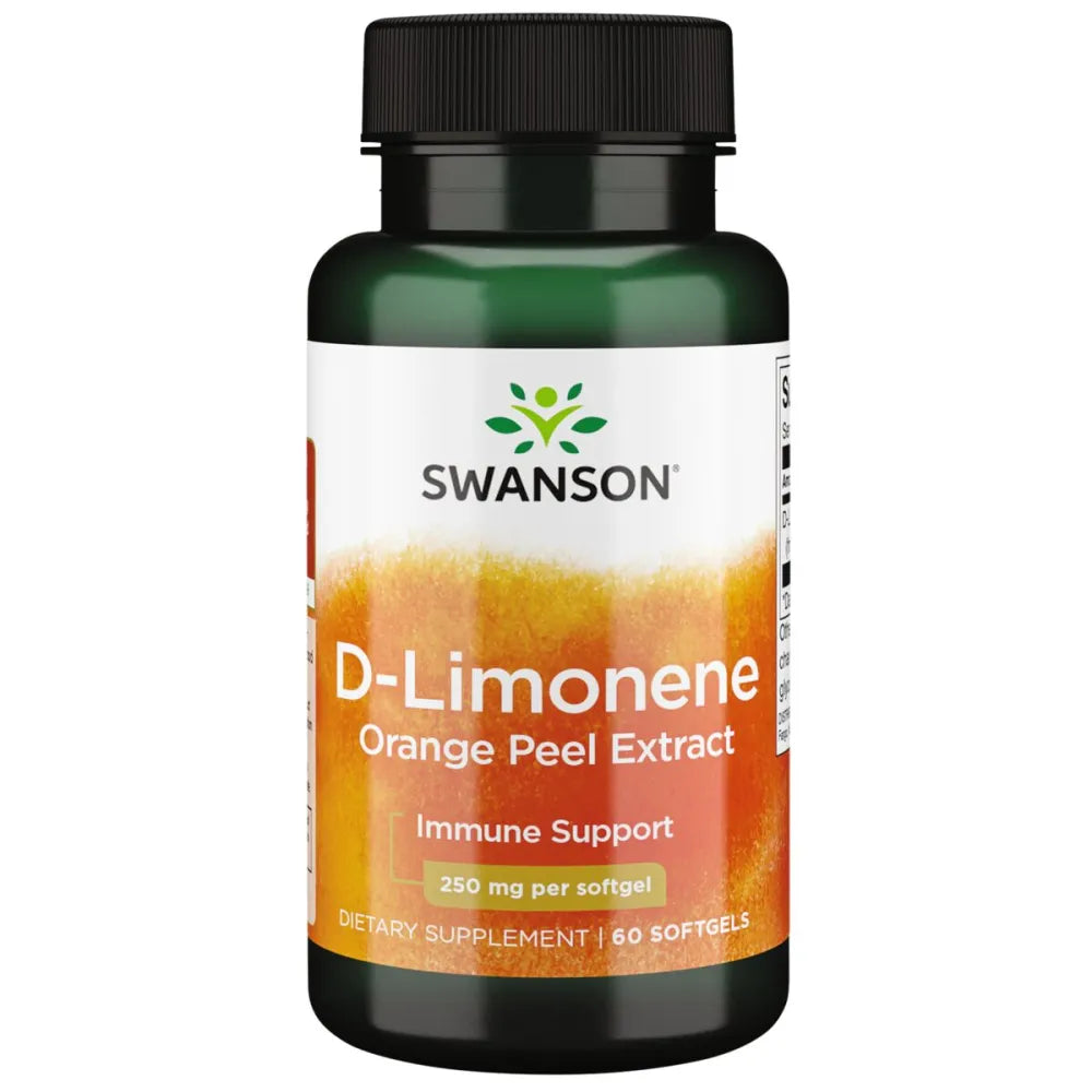 D-Limonene Orange Peel Extract 250mg 60 SGELS - Swanson - Papildai