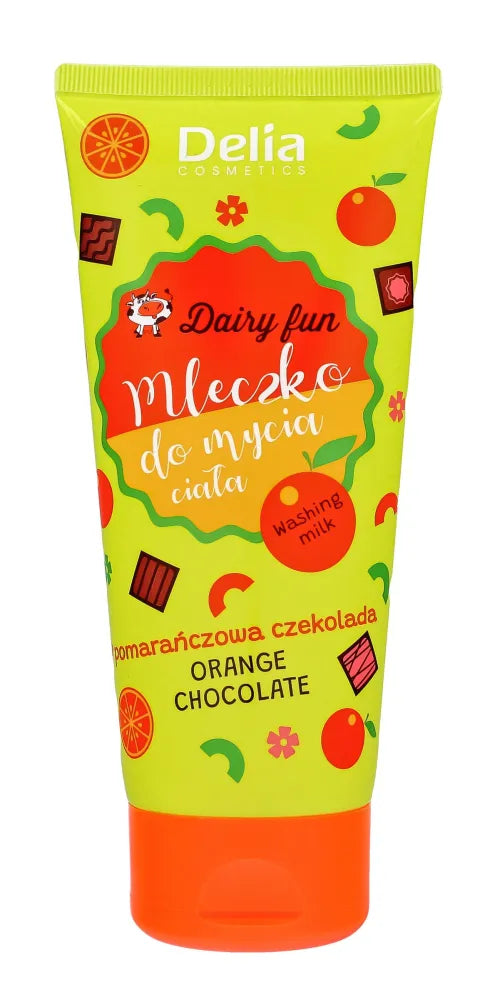 DAIRY FUN Kūno valymo pienas - Apelsinas ir šokoladas - Kosmetika