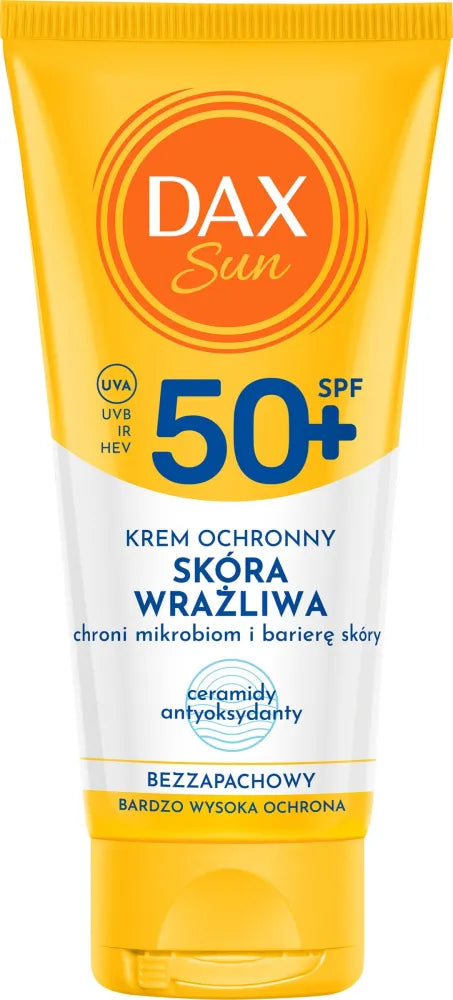 DAX Sun Protective Face Cream for sensitive skin SPF 50+ Ceramides 50 ml - Kosmetika