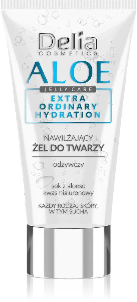 Delia Cosmetics Aloe Jelly Care drėkinantis veido gelis 50ml - Kosmetika