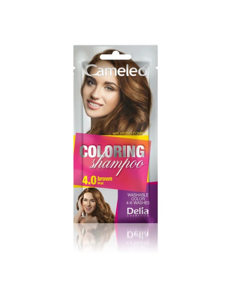 Delia Cosmetics Cameleo dažantis šampūnas 4.0 rudas - Kosmetika
