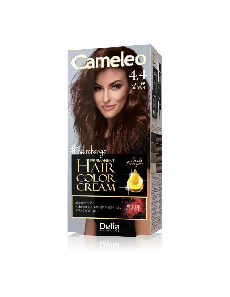 Delia Cosmetics Cameleo HCC Nuolatinė plaukų spalva Omega+ Nr. 4.4 vario ruda 1op. - Kosmetika