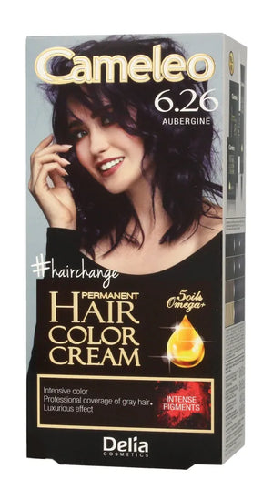 Delia Cosmetics Cameleo HCC Nuolatinė plaukų spalva Omega+ Nr. 6.26 Baklažanas 1op. - Kosmetika