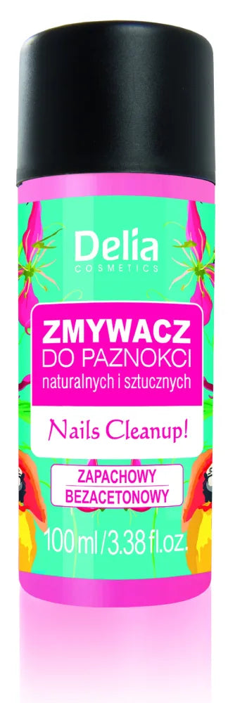 DELIA nail polish remover for artificial and natural nails scented acetone-free 100 ml - Kosmetika