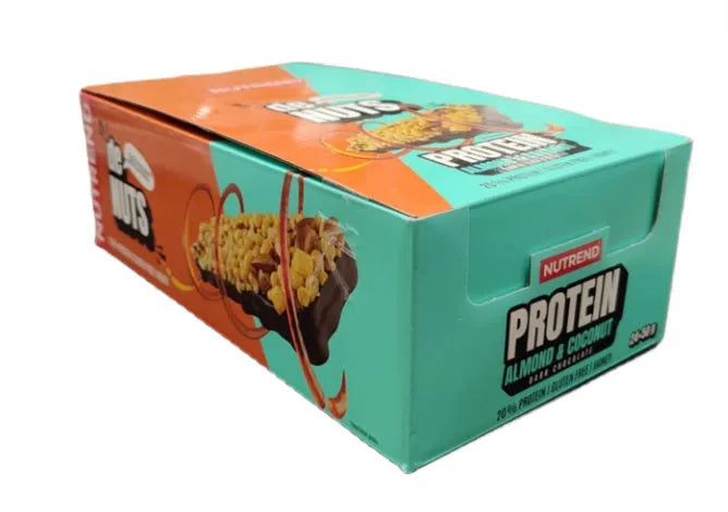 Denuts Protein Bar Almond & Coconut - 24 x 50g - Nutrend - Maistas