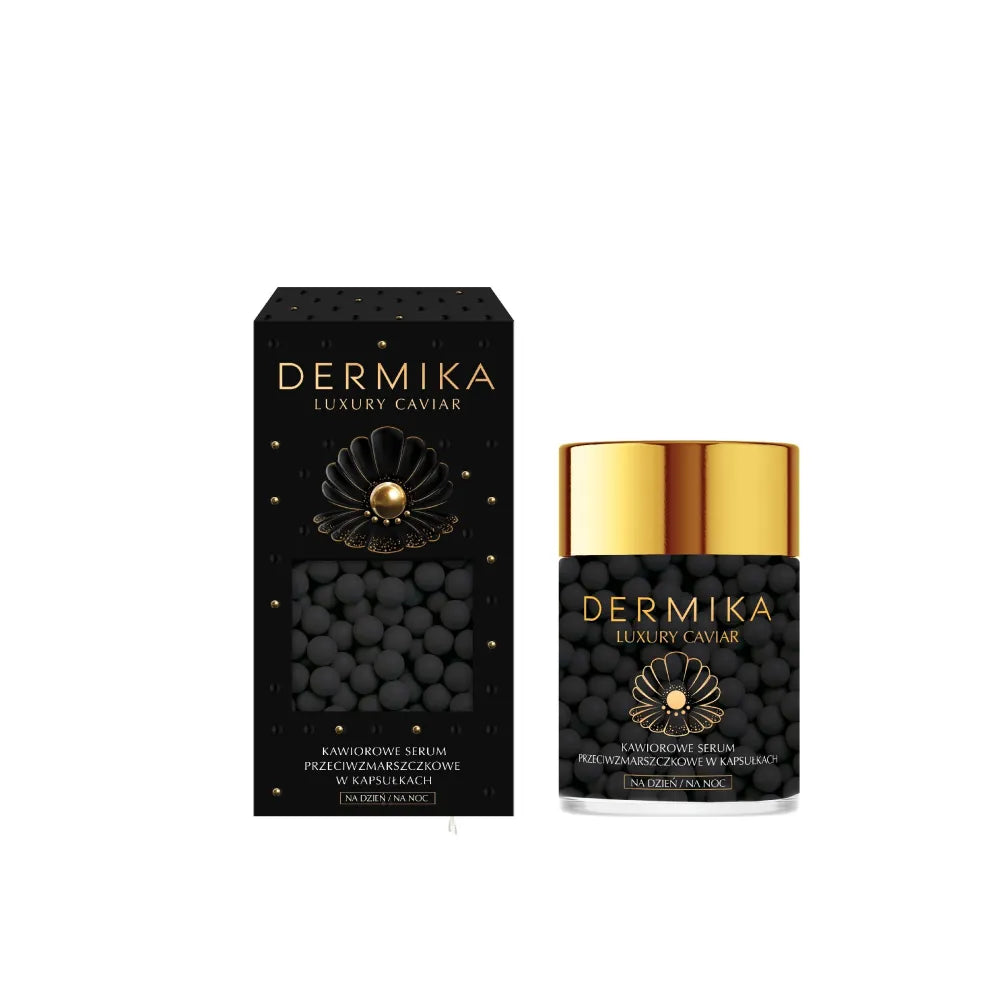Dermika Luxury Caviar Kaviaro Anti-Raukšlių Serumas kapsulėse 60g - Kosmetika