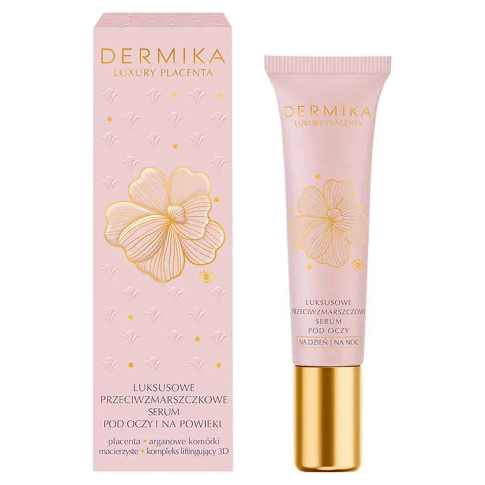 Dermika Luxury Placenta Anti-Wrinkle Eye and Eyelid Serum 15ml - Kosmetika