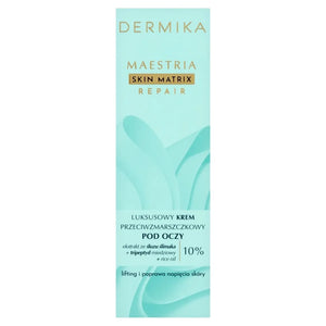 DERMIKA Maestria Skin Matrix Repair Luxury Anti-Wrinkle Eye Cream with Snail Mucus Extract (10% ) 15ml - Kosmetika