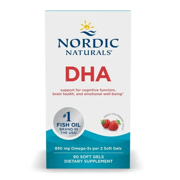 DHA 830mg Strawberry - 90 softgels - Nordic Naturals - Papildai