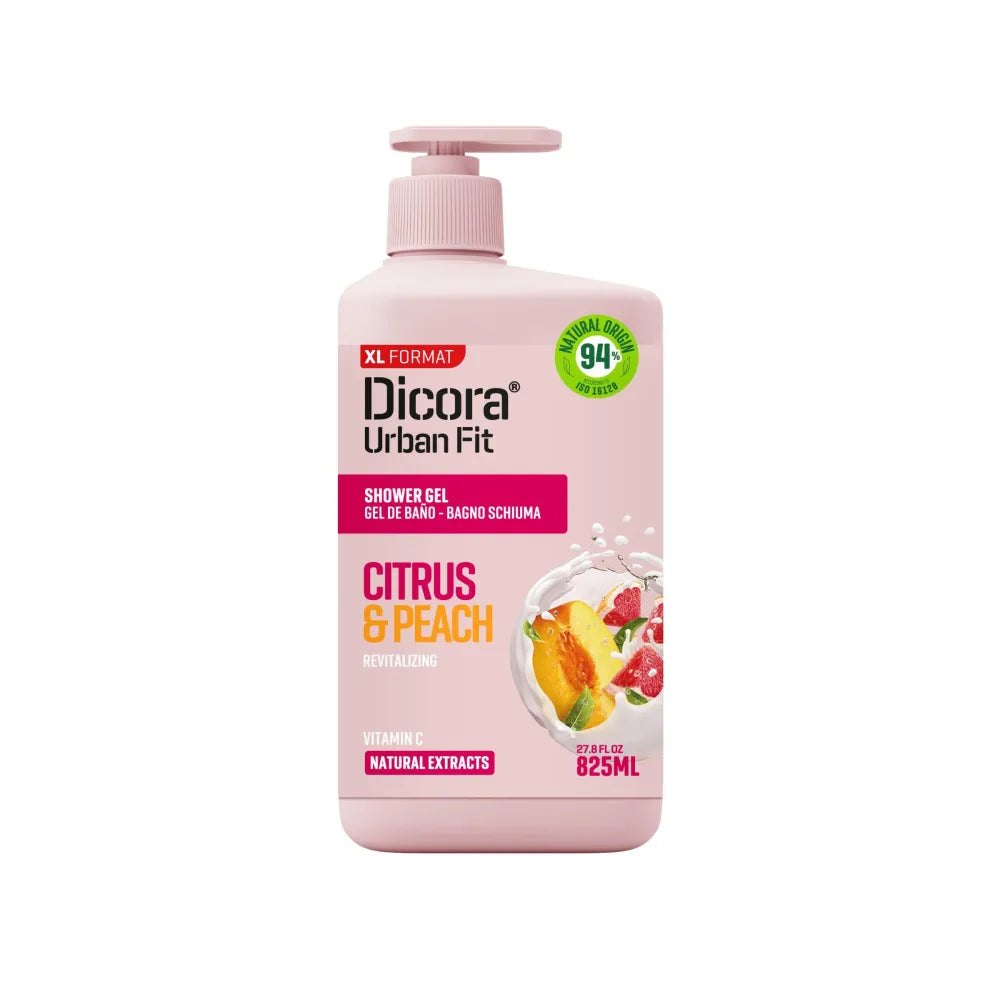 DICORA Citrus and Peach Shower Gel 825 ml - Kosmetika