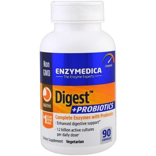 Digest + Probiotics - 90 caps - Enzymedica - Papildai