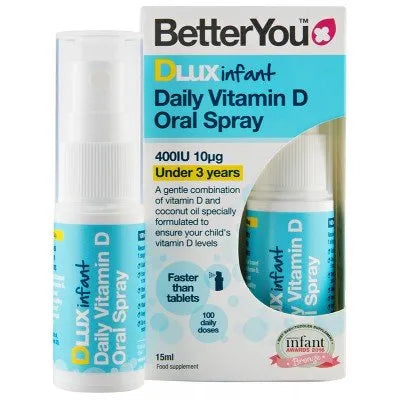 DLux Infant Daily Vitamin D Oral Spray - 15 ml - BetterYou - Papildai