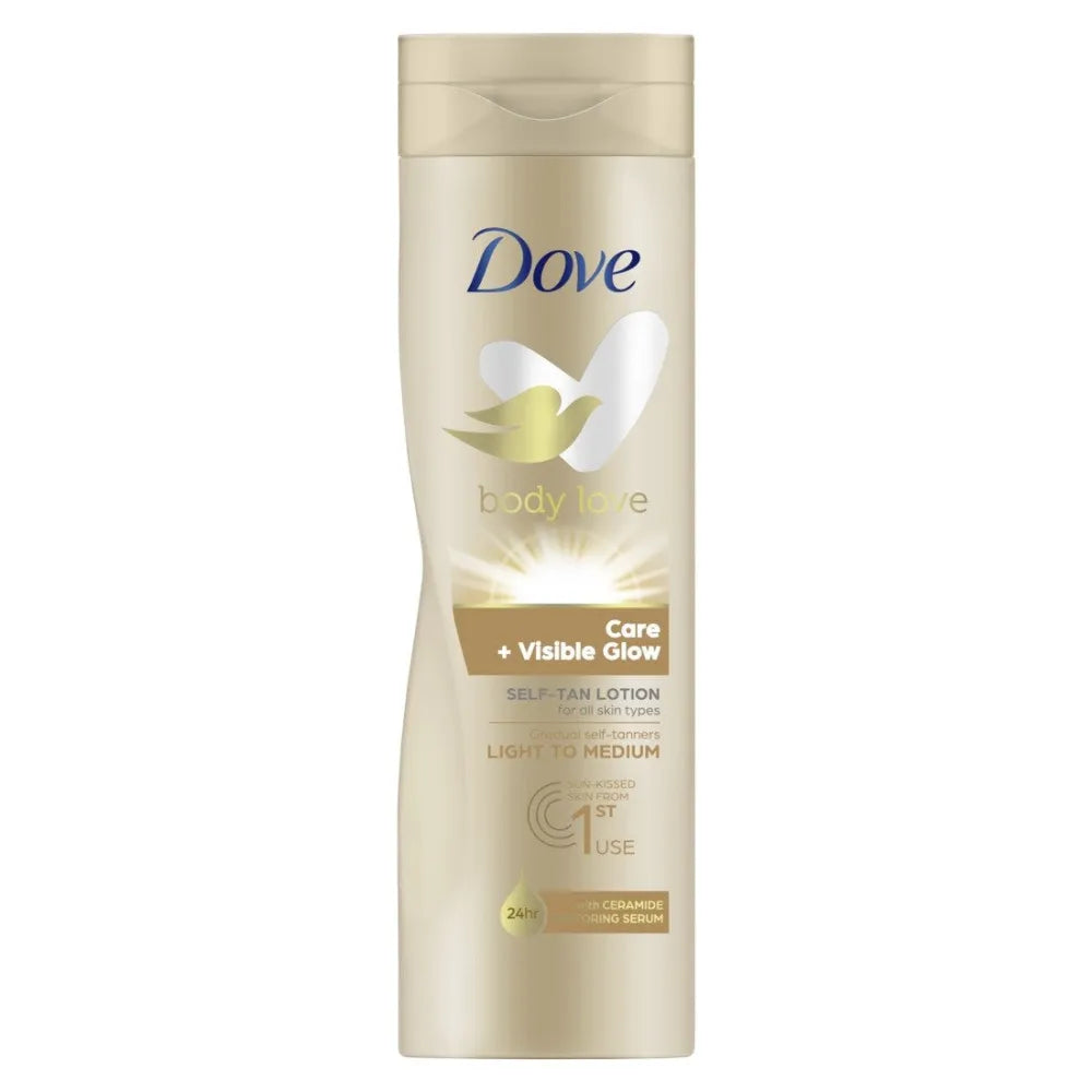 DOVE Body Love bronzavimo kūno losjonas - savaiminis įdegis šviesus 250 ml - Kosmetika
