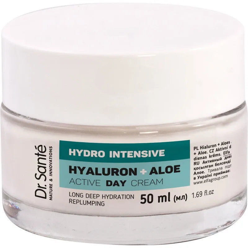 DR.SANTE Hydro Intensive Active Day Cream Hyaluron + Aloe 50 ml - Kosmetika