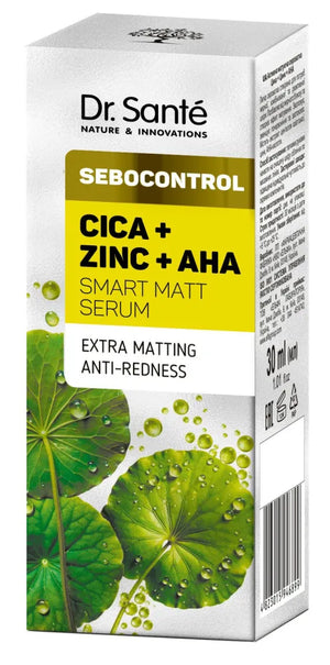 DR.SANTE Sebocontrol Intelligent Mattifying Serum Cica + Zinc + AHA 30 ml - Kosmetika