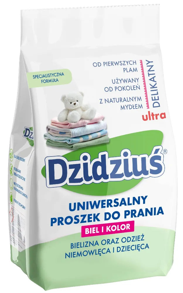 DZIDZIUŚ Universal washing powder for underwear and infant children’s clothes 1.5 kg - Vaikui ir mamai