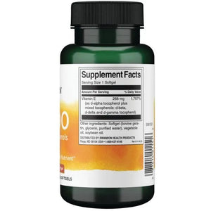 E-400 Mixed Tocopherols - 400 IU - 268 mg - N100 - Swanson - Papildai