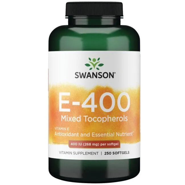 E-400 Mixed Tocopherols - 400 IU - 268 mg - N250 - Swanson - Papildai