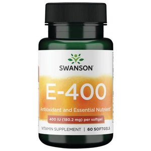 E-400 - Vitaminai - 400 IU - 180.2 mg - N60 - Swanson - Papildai