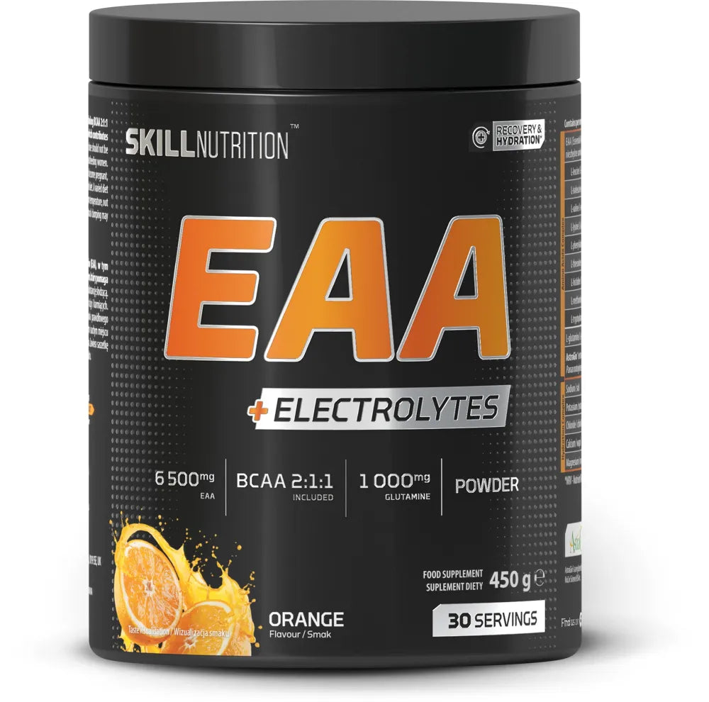 EAA + Electrolytes Orange - 450g - Skill Nutrition - Sporto papildai