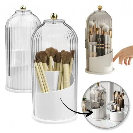 ECARLA Brush Organizer - Rotary Fluted White CB61B - Kosmetika