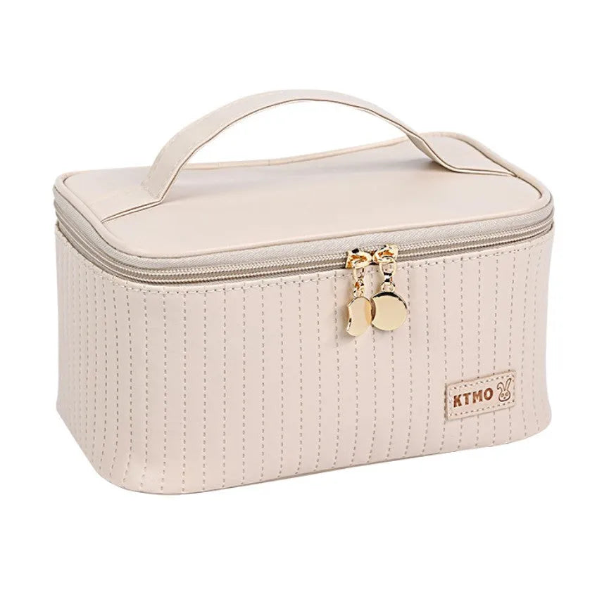 ECARLA Cosmetic bag KS69 Kreminė langeliais dėžutė - Kosmetika