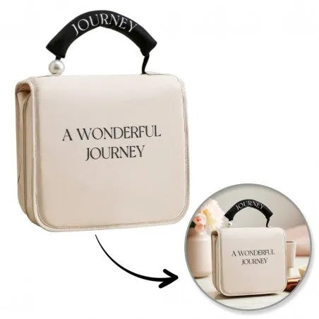 ECARLA Folding cosmetic bag - trunk with handle cream KS153K - Kosmetika