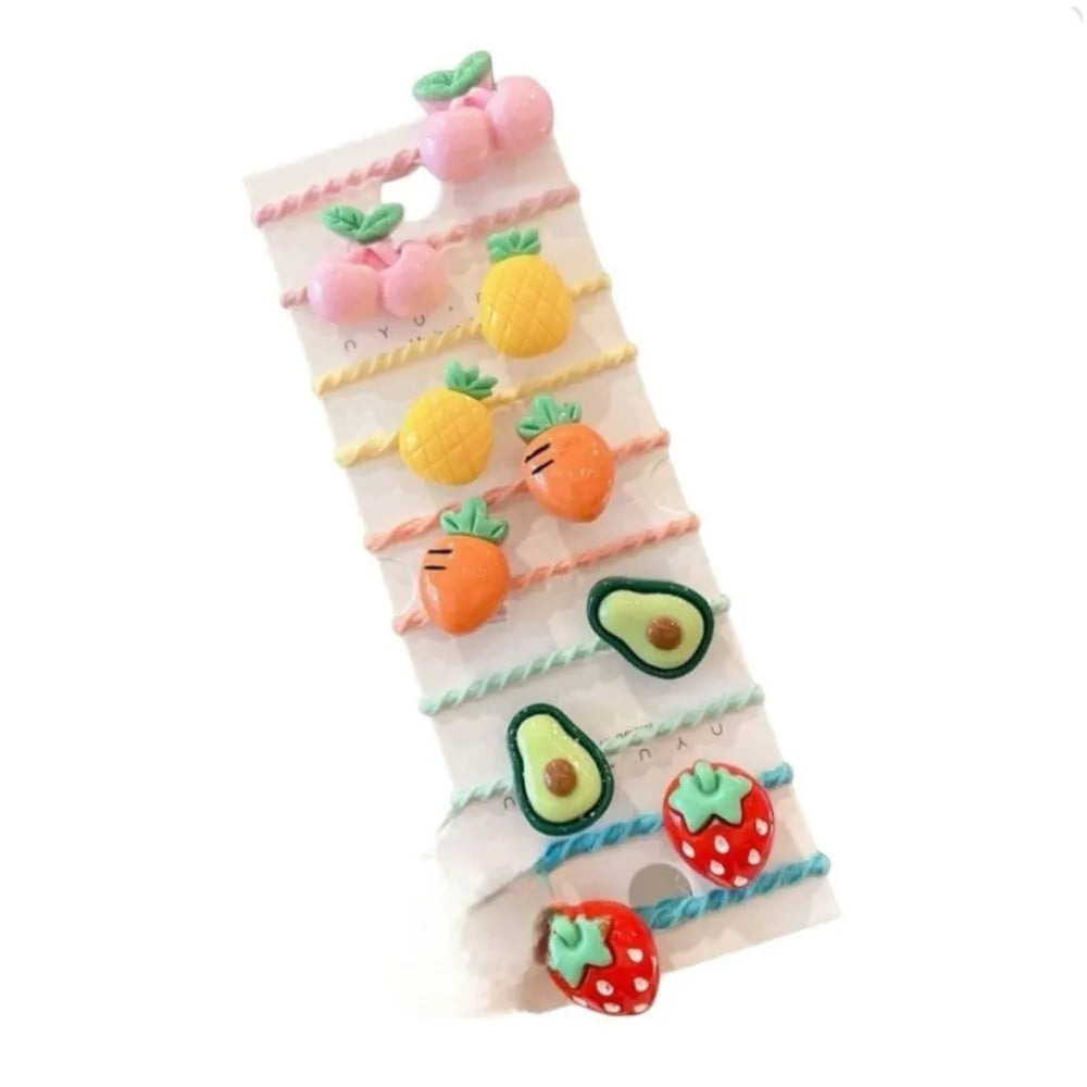 ECARLA Hair bands - 10in1 rinkinys Blizgantys vaisiai GUM148 - Kosmetika