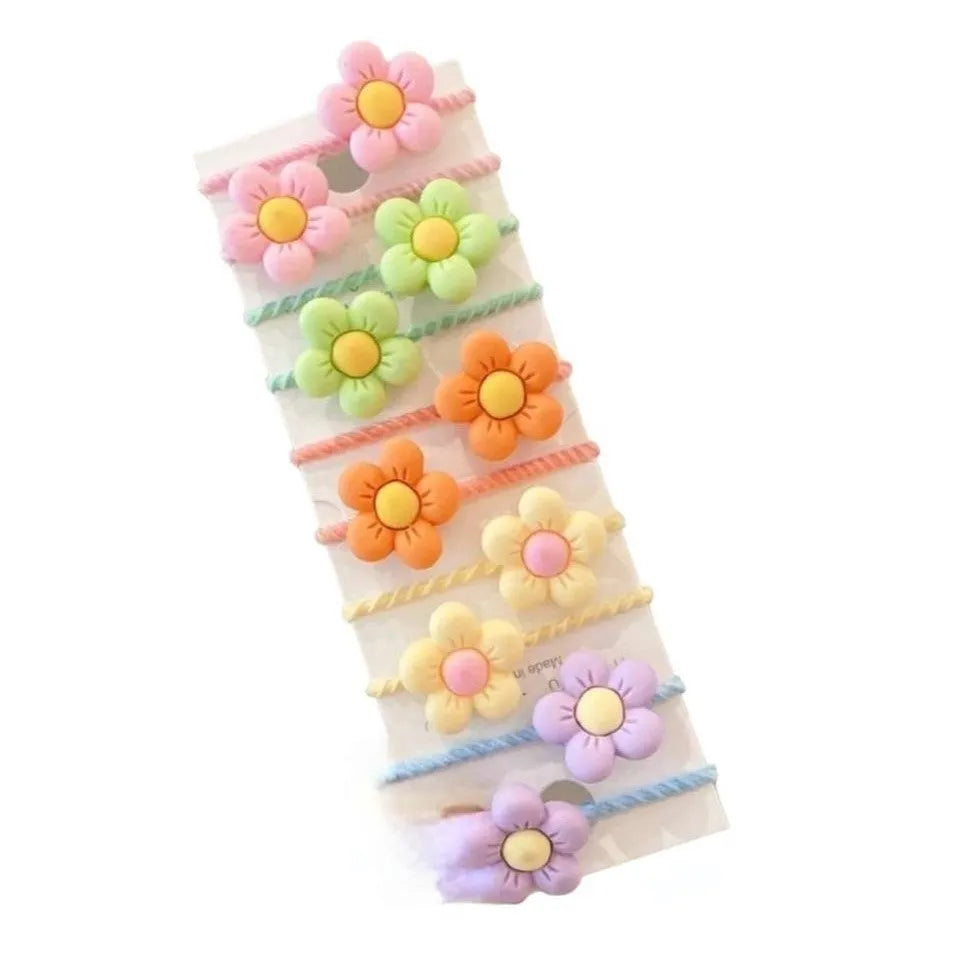 ECARLA Hair bands - 10in1 rinkinys Gėlės GUM147 - Kosmetika