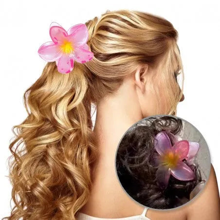 ECARLA Hair Buckle XL Flower Ombre Pink SP397R - Kosmetika