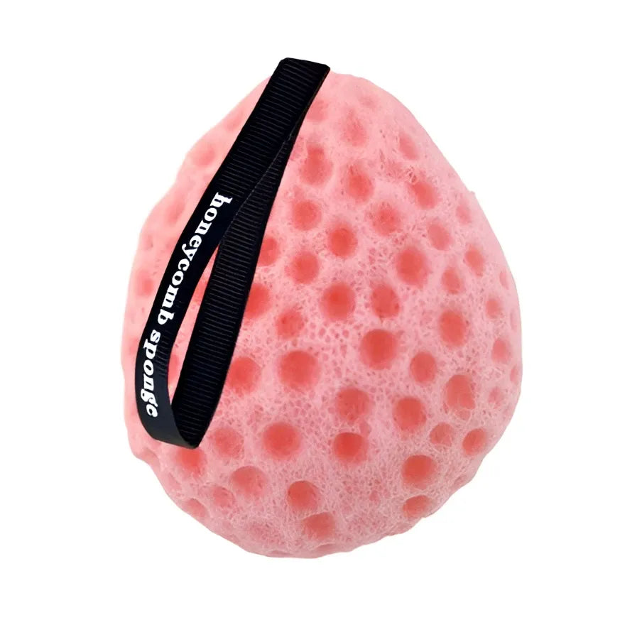 ECARLA Pink honeycomb sponge for wet body wash 10 cm - švelnus šveitimas - Higiena