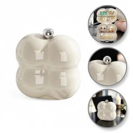 ECARLA Portable jewelry casket - cream PD156K 1pc - Kosmetika