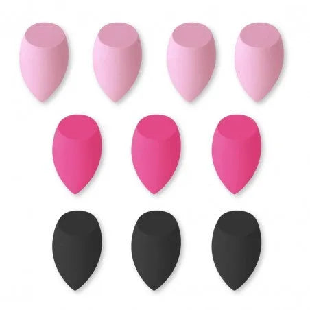 ECARLA Set of 10 Fuschia makeup sponges GB16 - Kosmetika