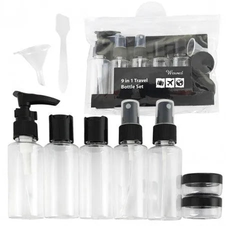 ECARLA Set of 9-in-1 travel containers and accessories - KS136CZ - Kosmetika