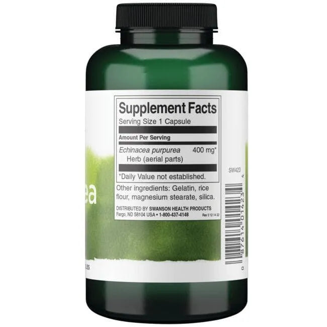 Echinacea - Ežiuolė - 400 mg - N100 - Swanson - Papildai