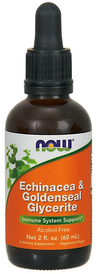 Echinacea & Goldenseal Glycerite - 60 ml - NOW Foods - Papildai