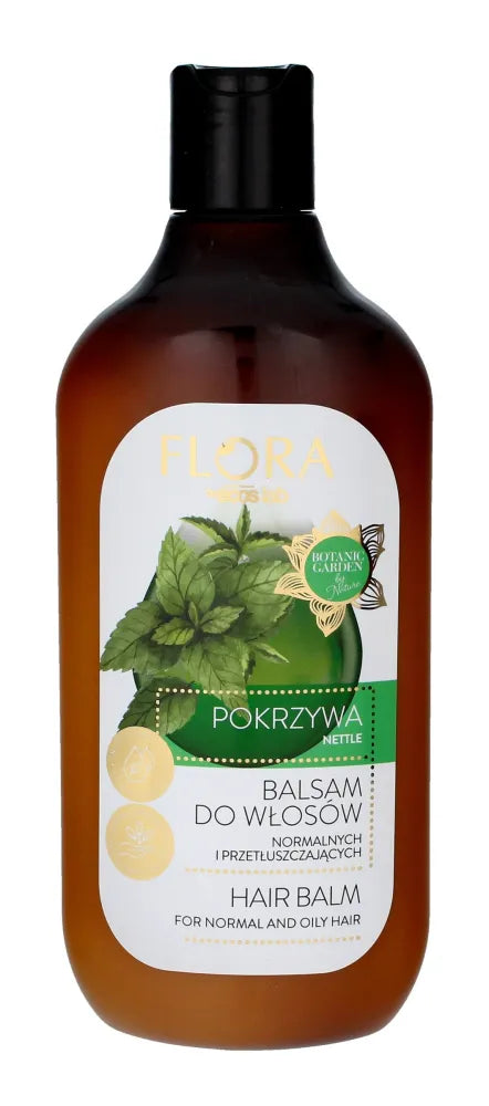 Ecos Lab Flora Balsamas normaliems ir riebaliniams plaukams - Nettle 500ml - Kosmetika